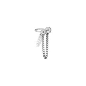 Teddy Girl Double Strand Pearl Ear Clip