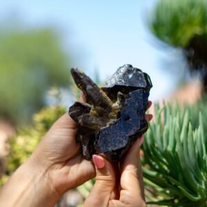 Terminated Black Tourmaline with Smoky Quartz from Erongo Region
