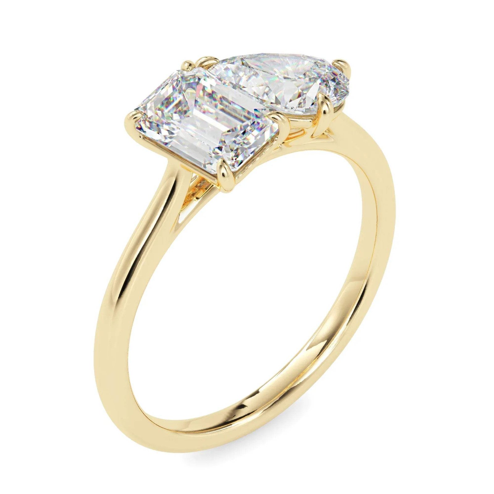 Toi Et Moi Lab Grown Solitaire Diamond Ring