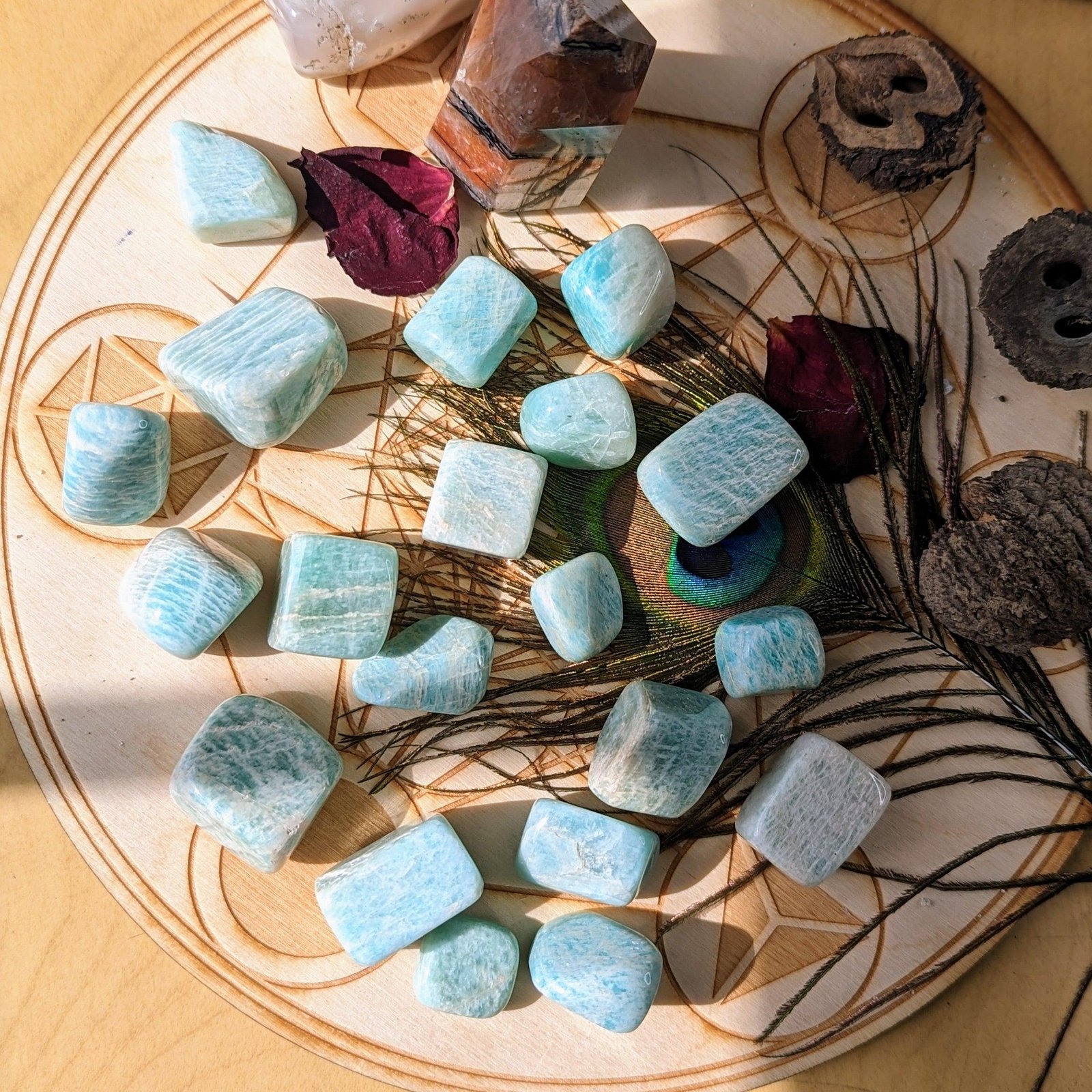 Tumbled Amazonite Set Of 6 ~ From India