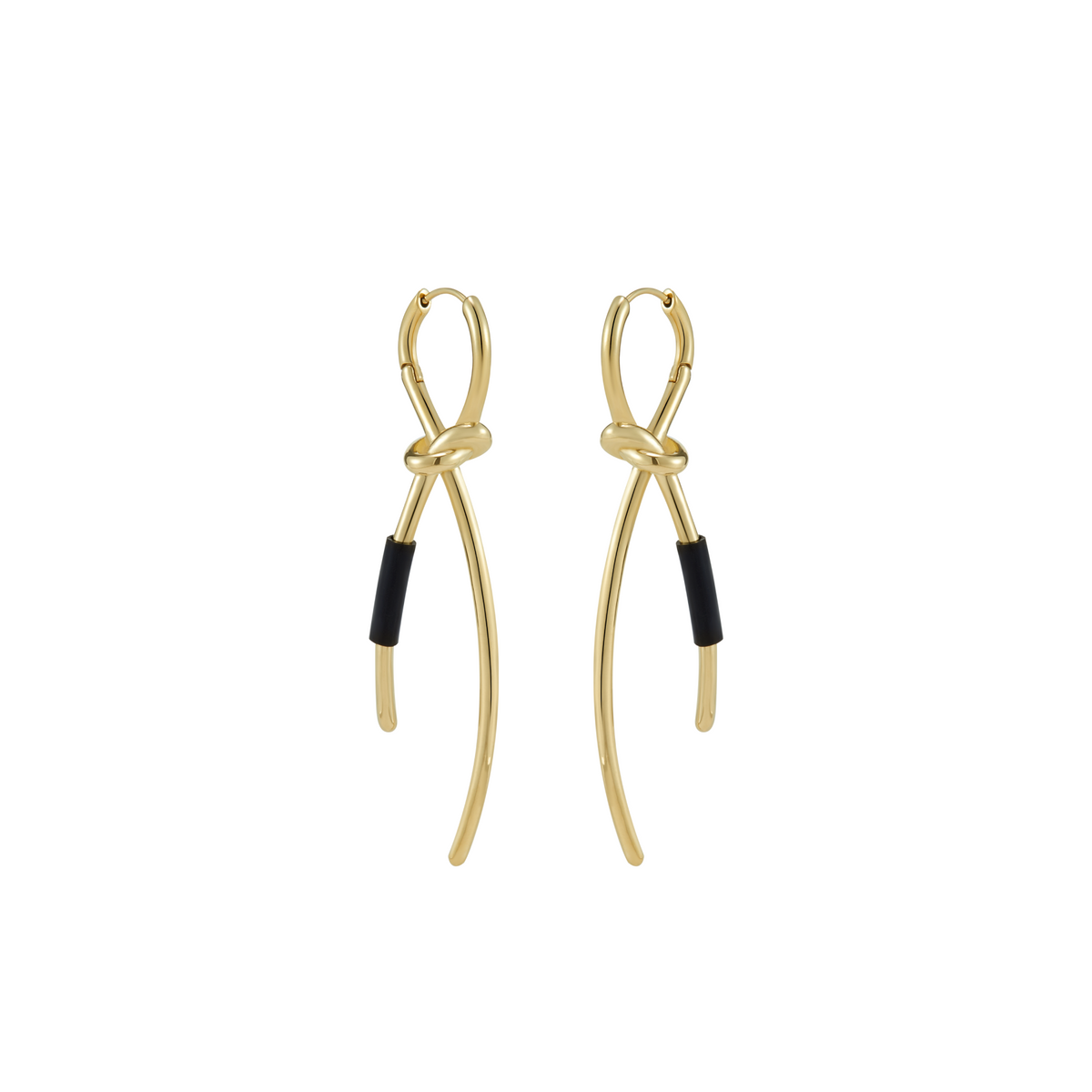Twisted Knot Hinged Earrings
