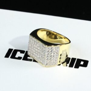 UPDATED Square gold-plated ring