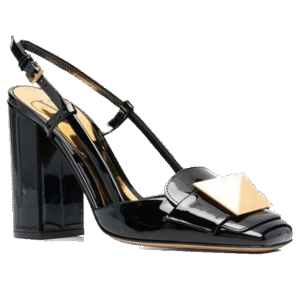 Valentino Garavani One Stud Patent Leather Sling | Luxury LD