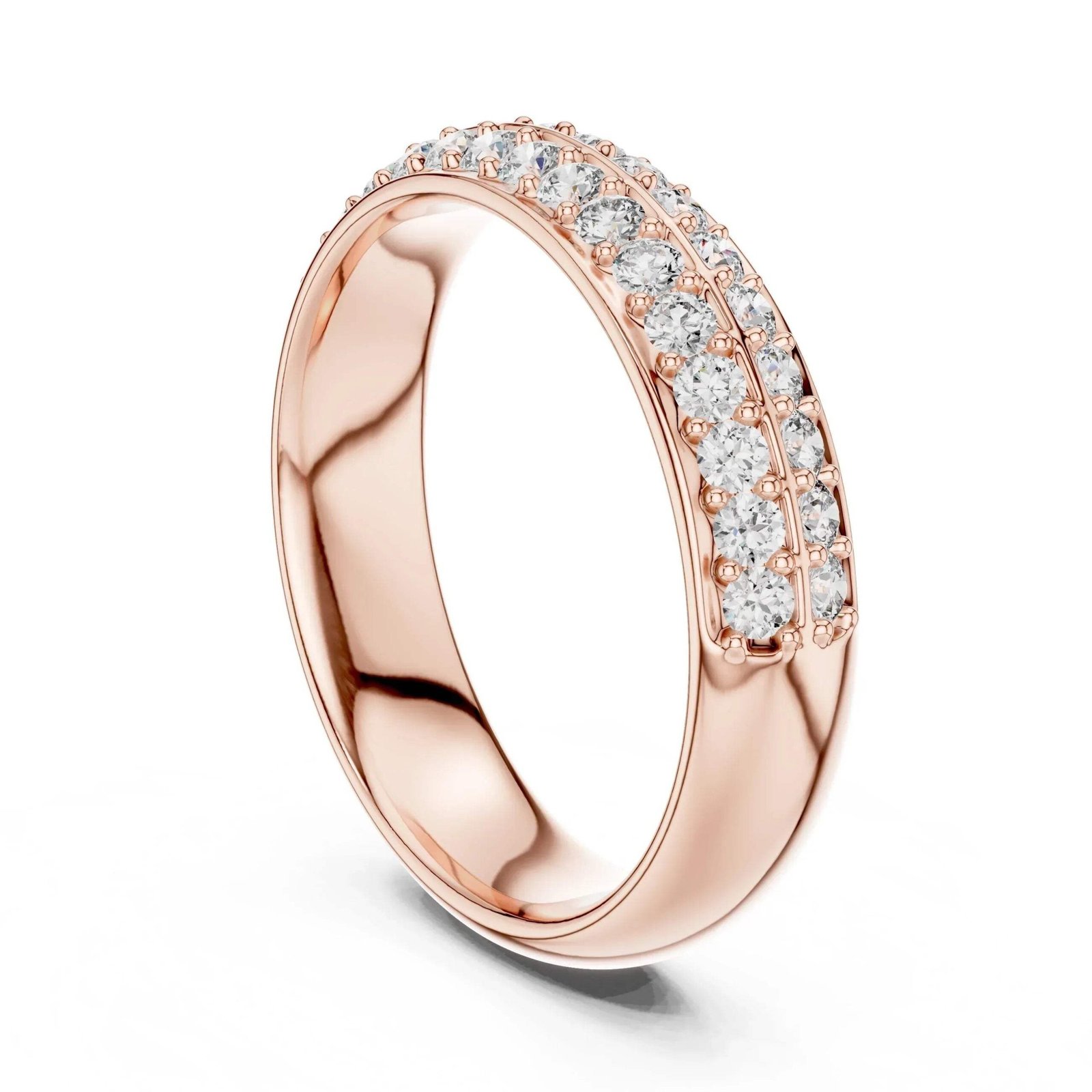 Valeris Double Row Lab Grown Diamond Ring