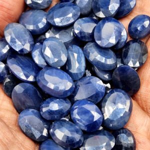 Wholesale Deal : Blue Sapphire Faceted gemstone lot of 64 units | Loose Gemstones | Crystals & Gems for Jewelry
