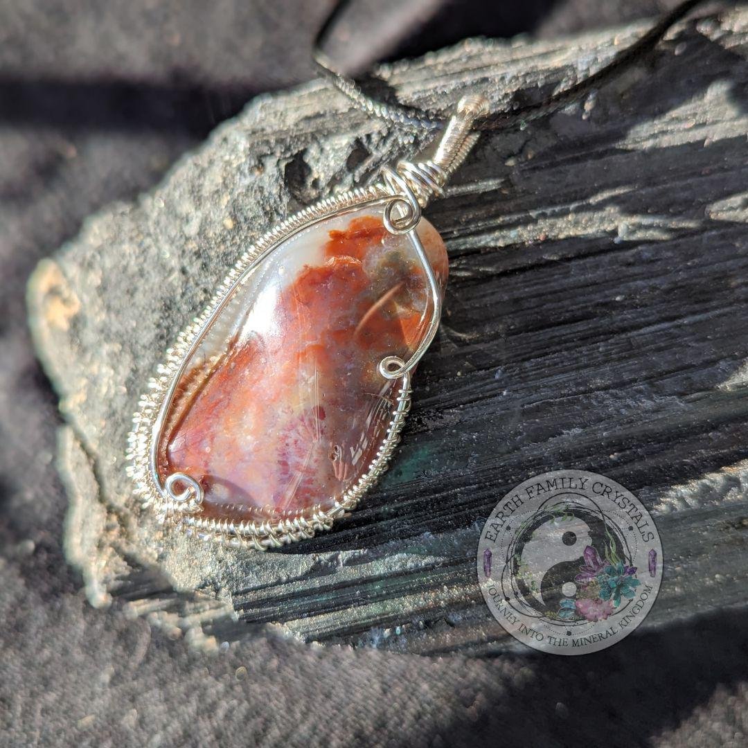 Wrapped Agate Pendant
