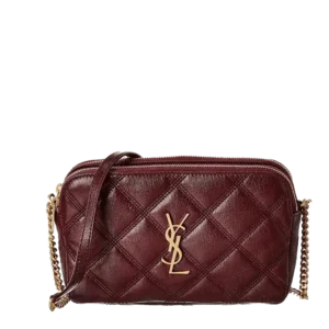YSL Becky Quilted Double-Zip Pouch | Refined Clutch
