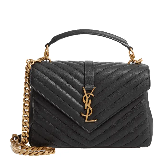 YSL College Bag Gold | Designer-Inspired Bag