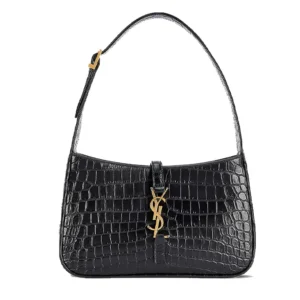 YSL Hobo Bag Crocodile-Embossed Leather | Chic Bag